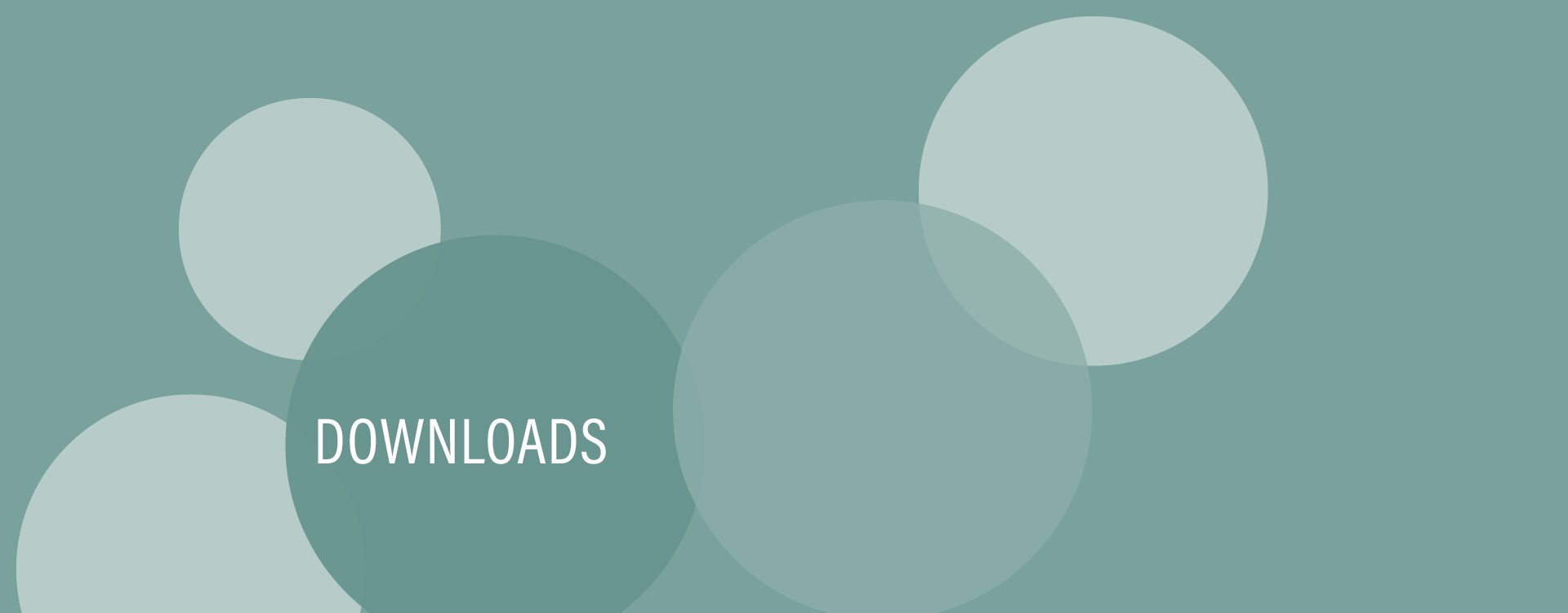 blaugraue Kreise mit der Aufschrift Downloads